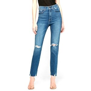 Express Super High Waisted Ripped Jeans Size 6